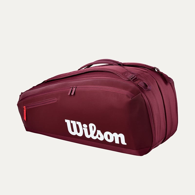 WilsonWilson Defyer V1 9'lu Tenis Raket Çantası – Kırmızı