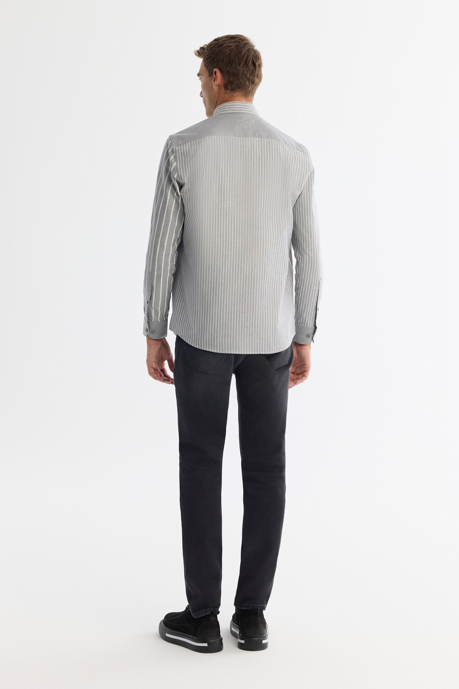 Anthracite Striped Shirt