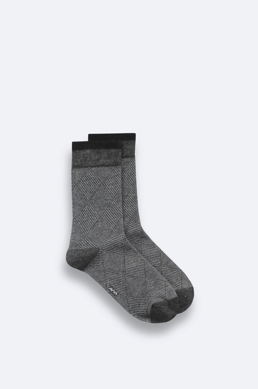 Anthracite Patterned Bamboo Ankle Socks