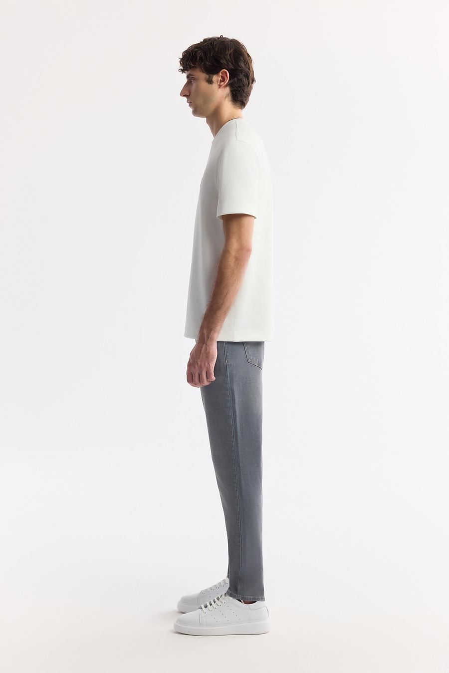 White Round Neck T-Shirt