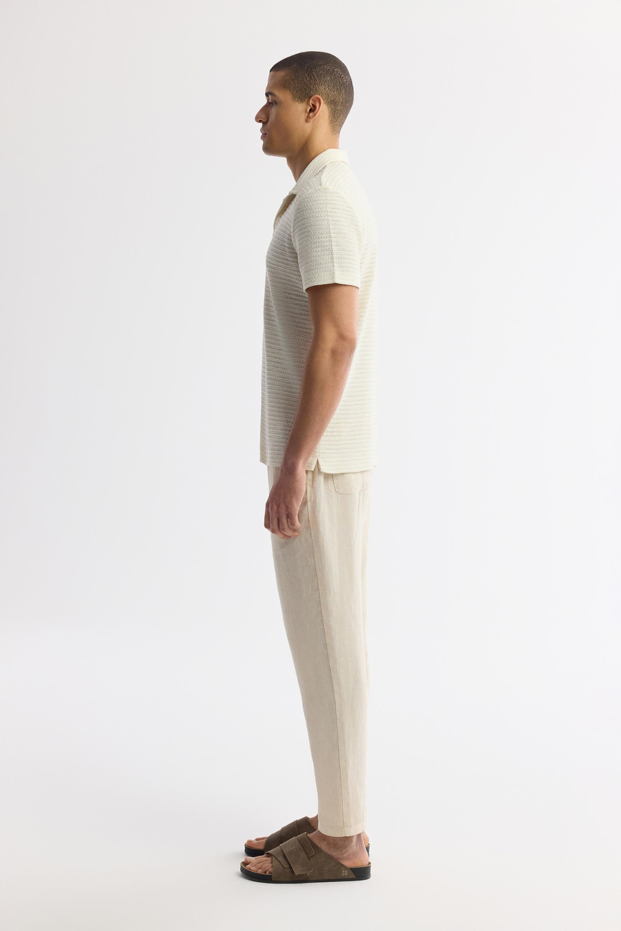 Ecru Apaj Collar T-Shirt