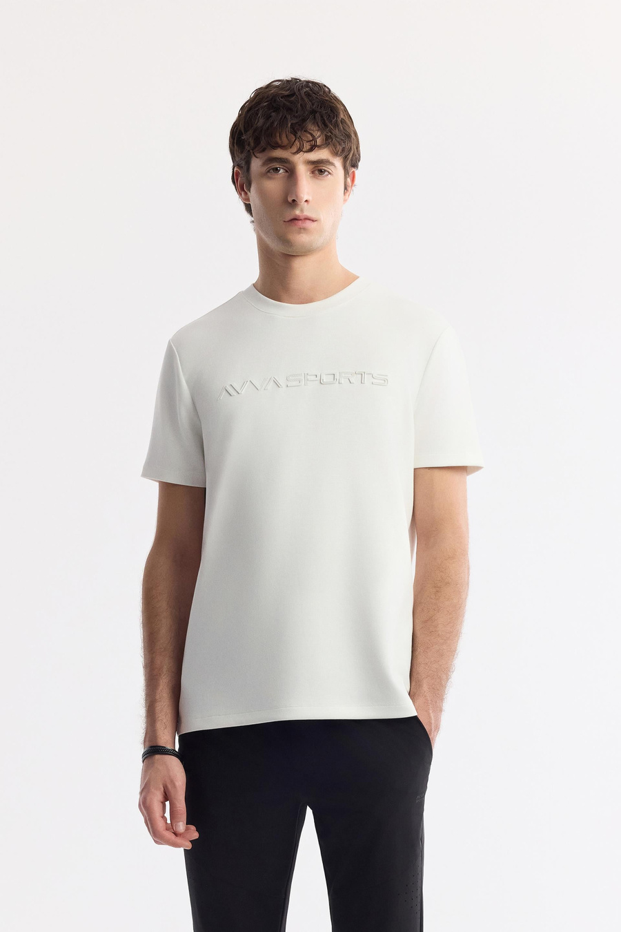 Ecru Round Neck T-Shirt