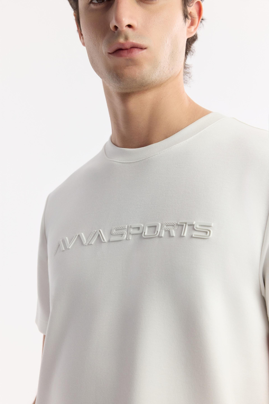 Ecru Round Neck T-Shirt