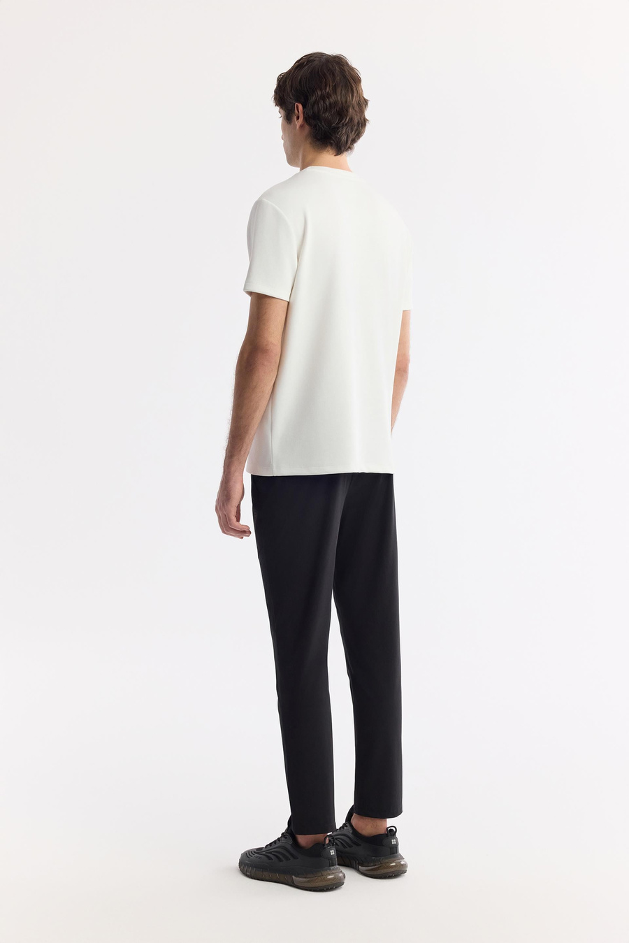 Ecru Round Neck T-Shirt