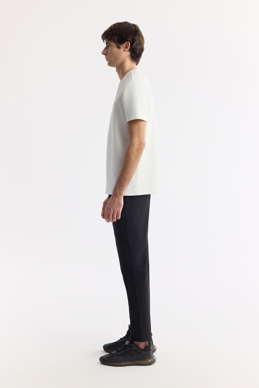 Ecru Round Neck T-Shirt