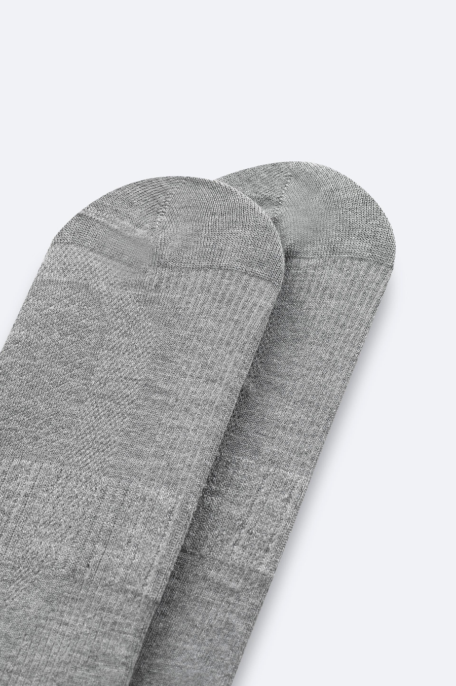 Grey Basic No‑Show Socks