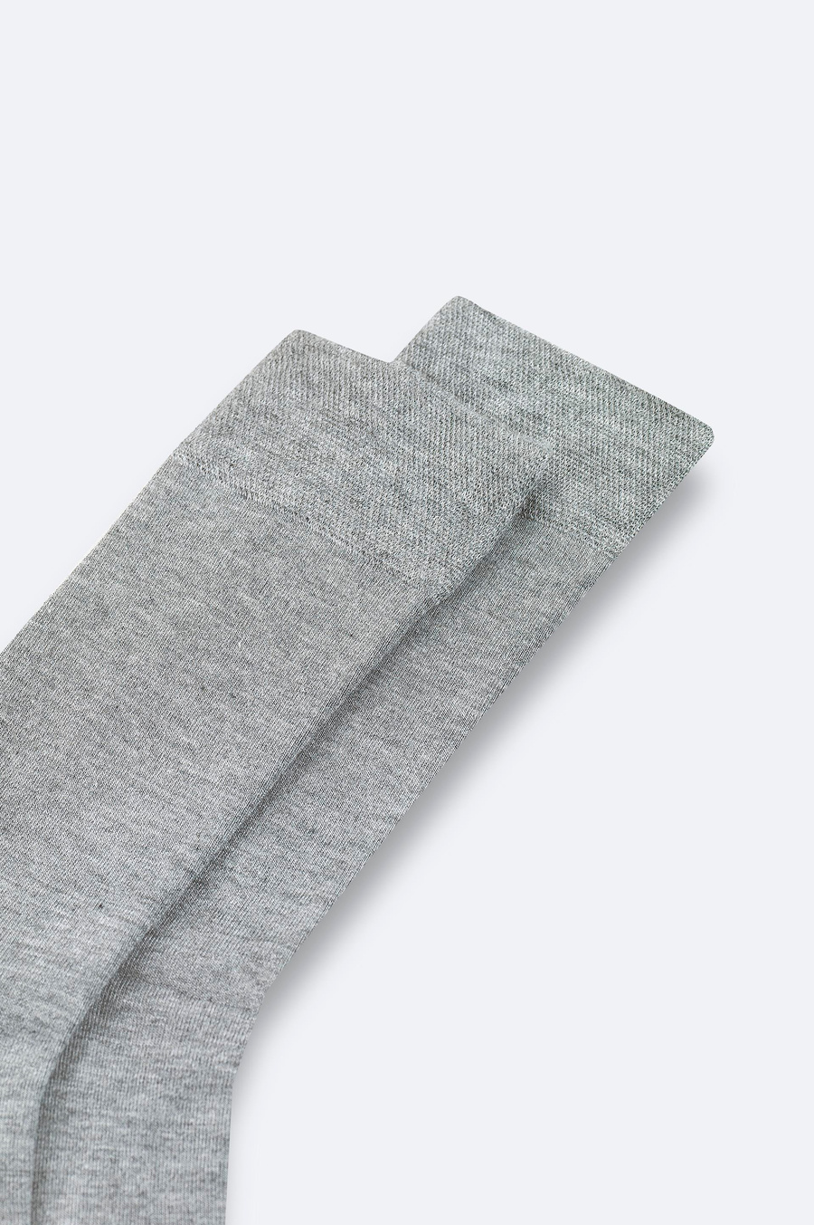 Grey Plain Bamboo Low‑Cut Socks