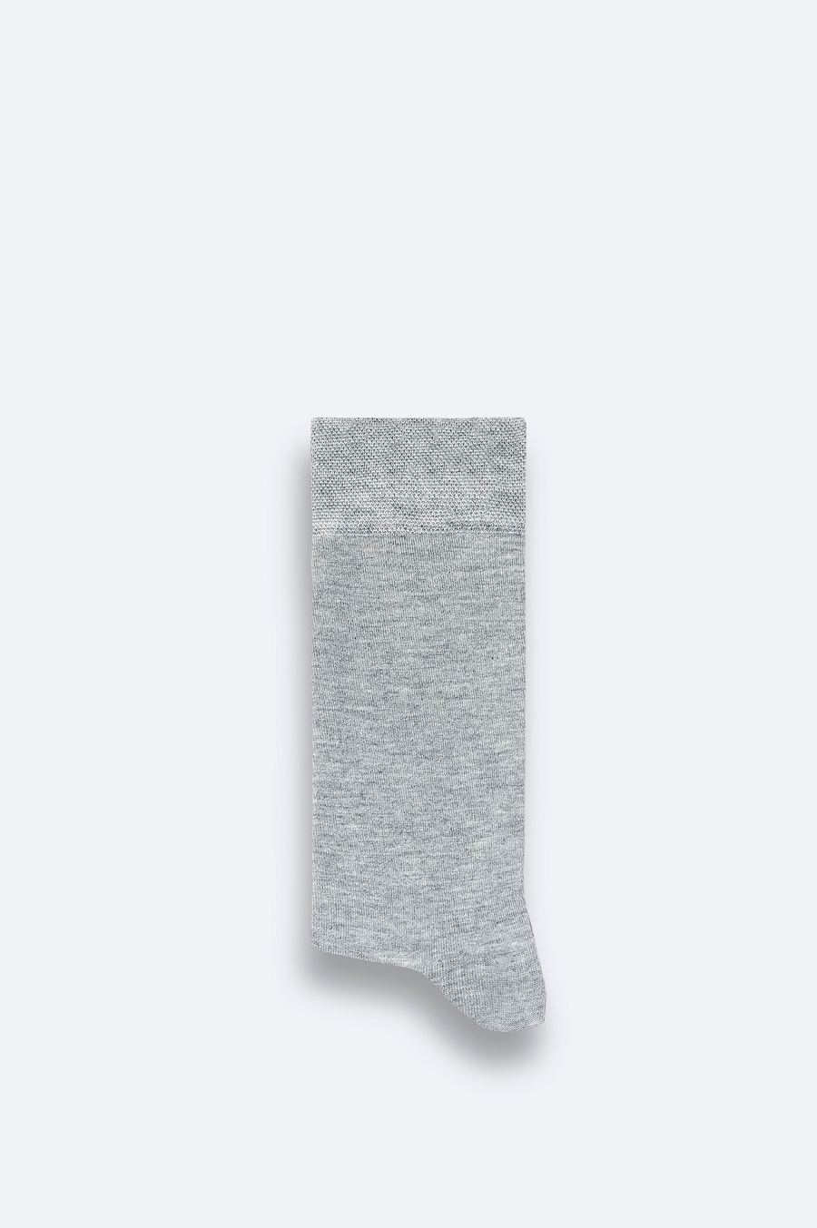 Grey Plain Bamboo Low‑Cut Socks
