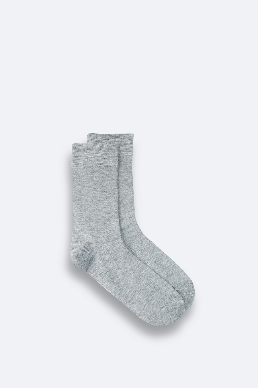 Grey Plain Bamboo Low‑Cut Socks