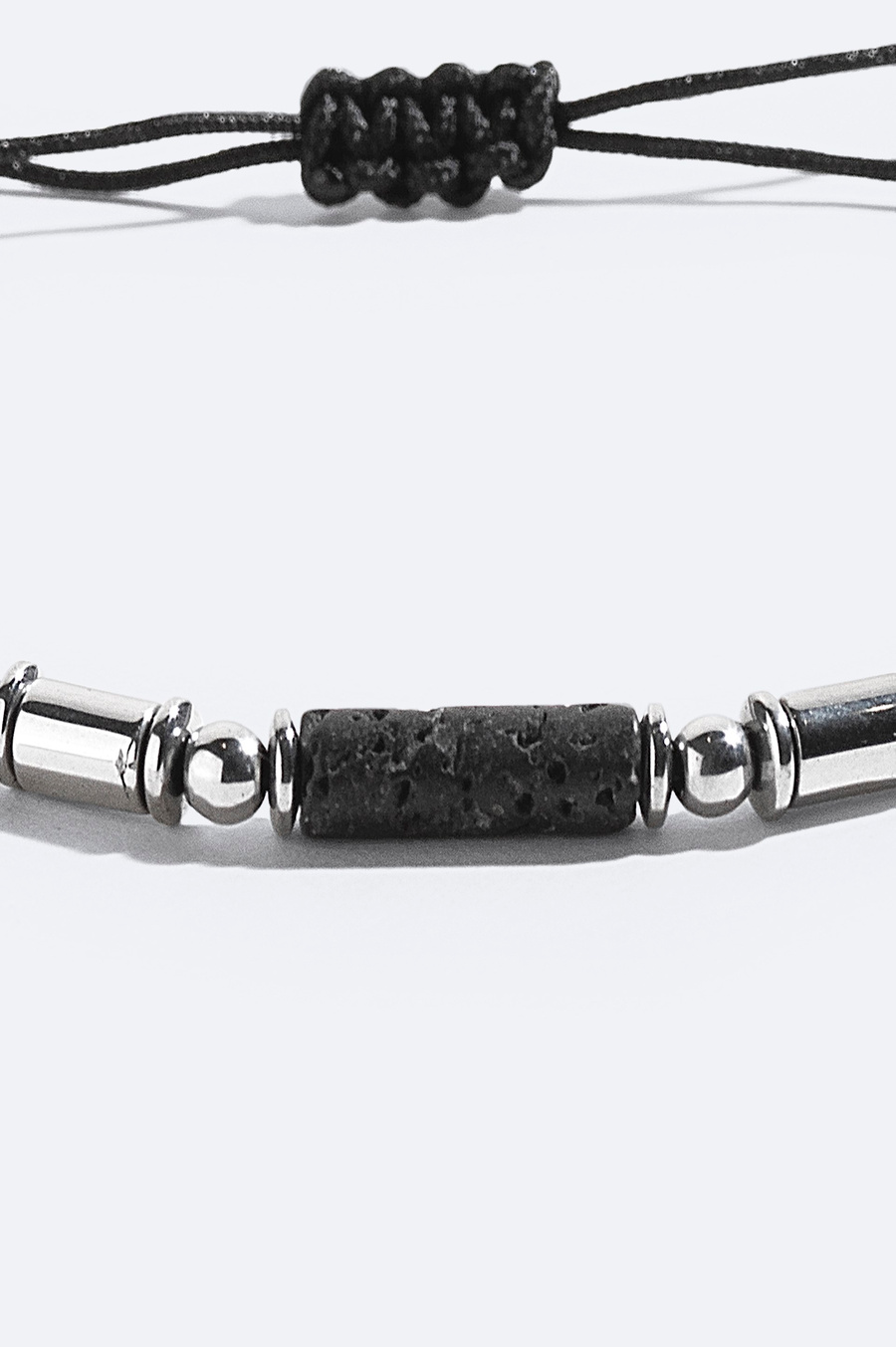 Burgundy Lava Stone and Hematite Stone Bracelet