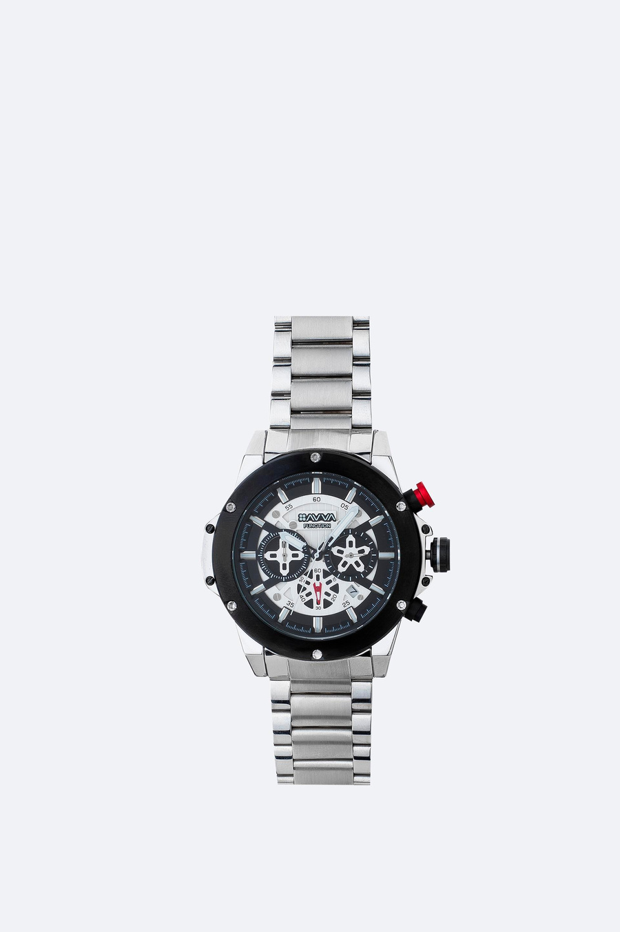 Silver‑Tone Metal Boxed Watch