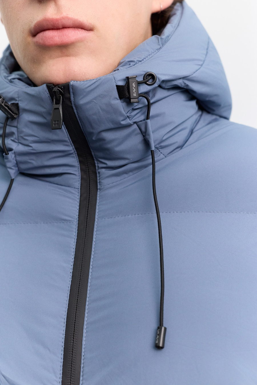Indigo Hooded Padded Jacket