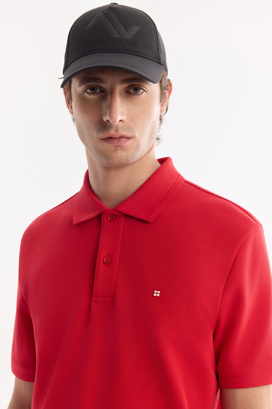 Kırmızı Kıvrılmaz Polo Yaka %100 Pamuk Basic T-Shirt