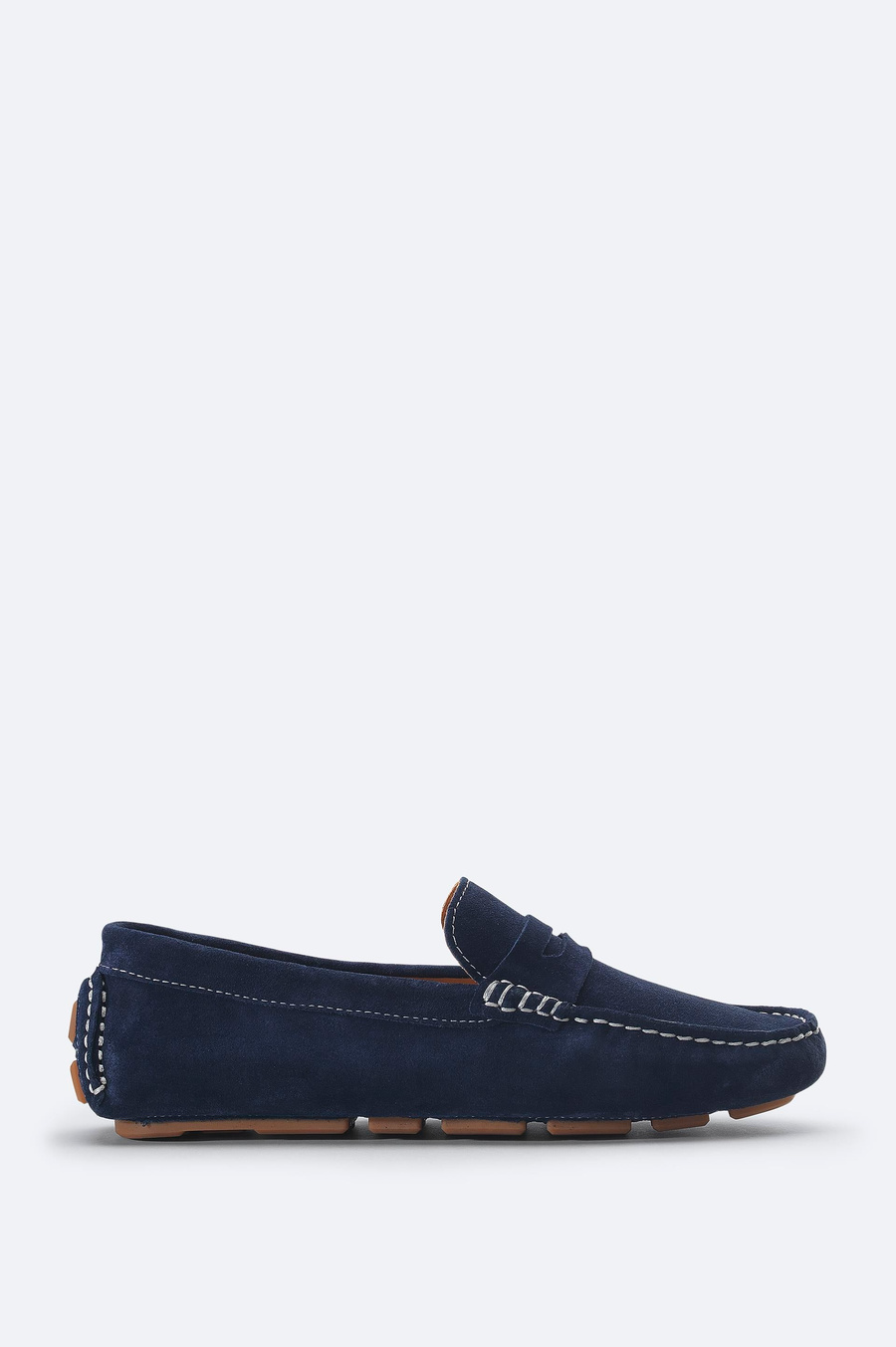 Lacivert %100 Süet Hafif Loafer Ayakkabı