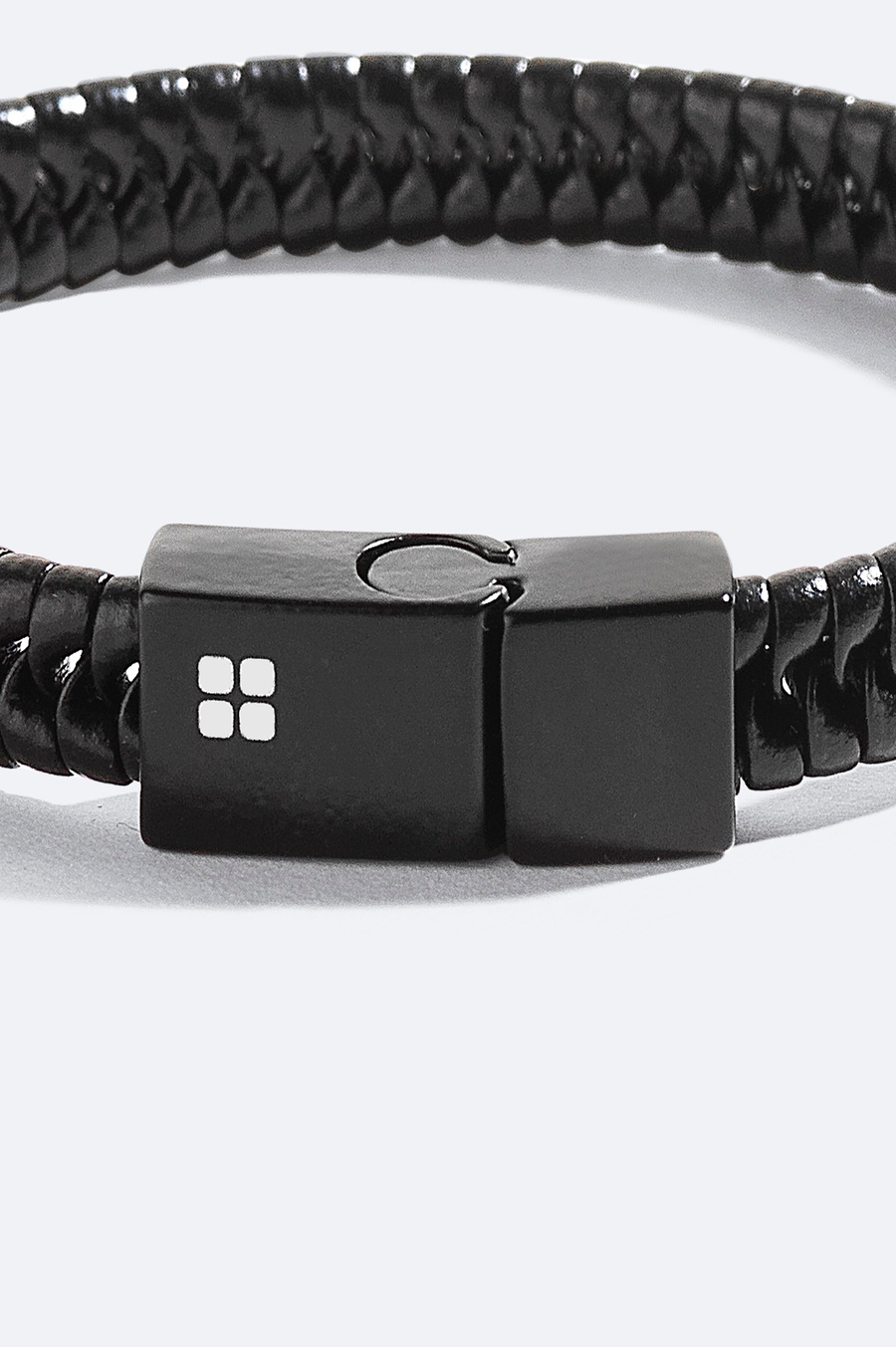 Black 100% Leather Bracelet