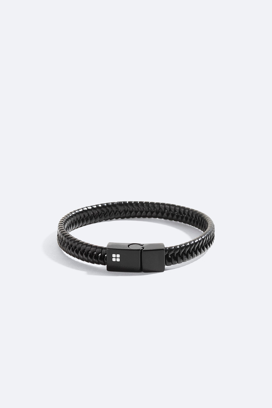 Black 100% Leather Bracelet