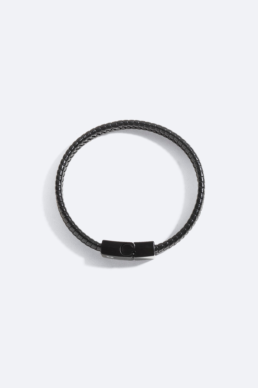 Black 100% Leather Bracelet