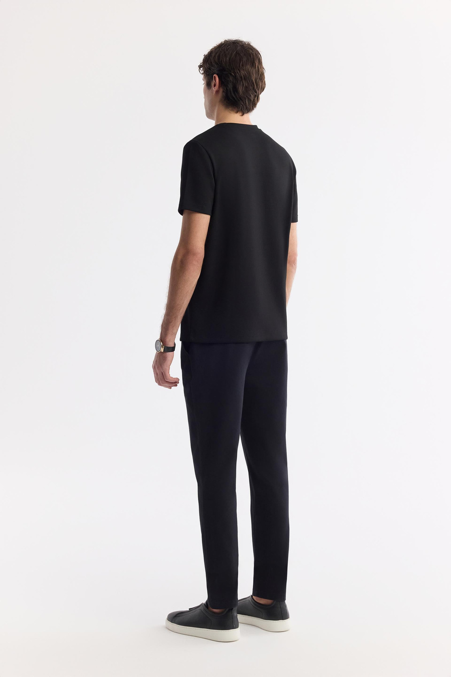 Black Round Neck T-Shirt