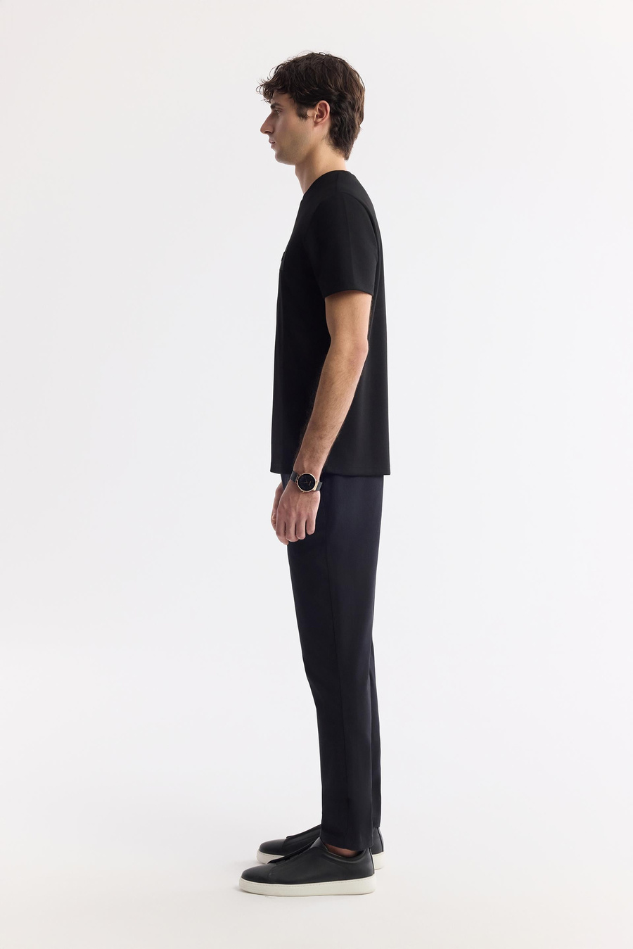 Black Round Neck T-Shirt