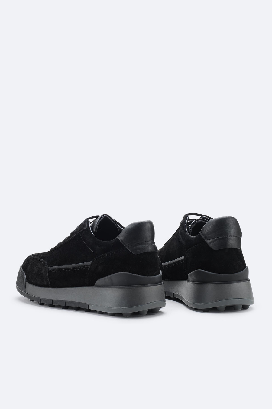 Black Leather Casual Shoes