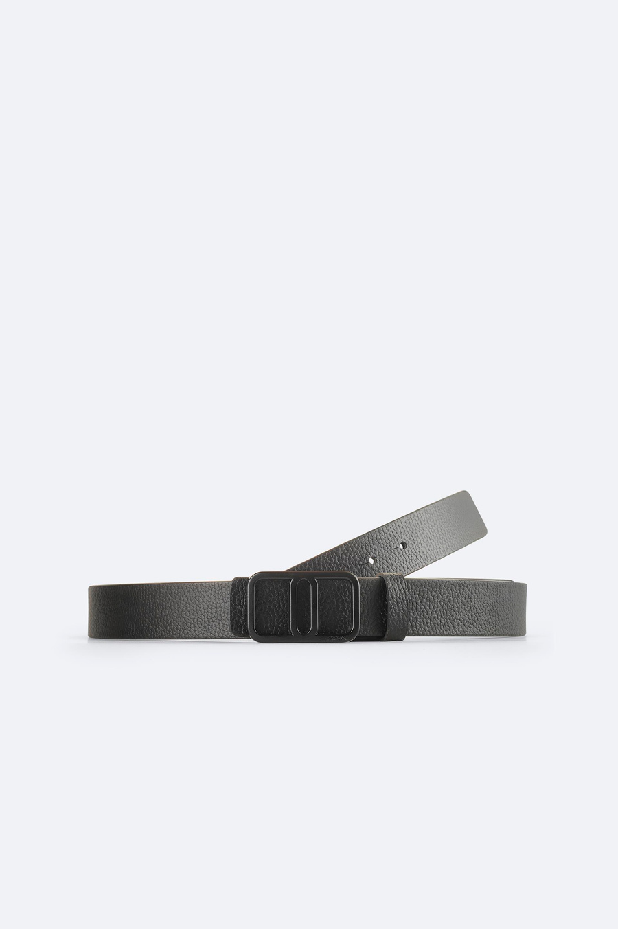 Black 100% Leather Belt