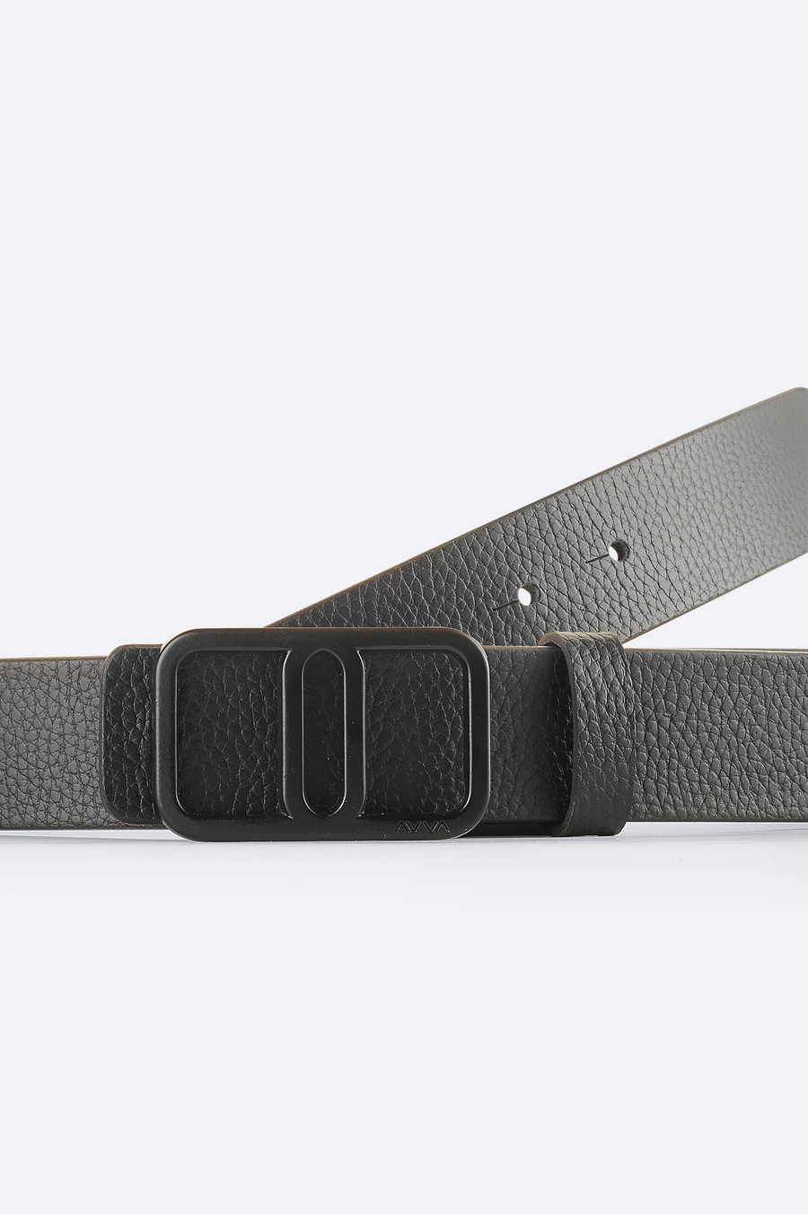 Black 100% Leather Belt