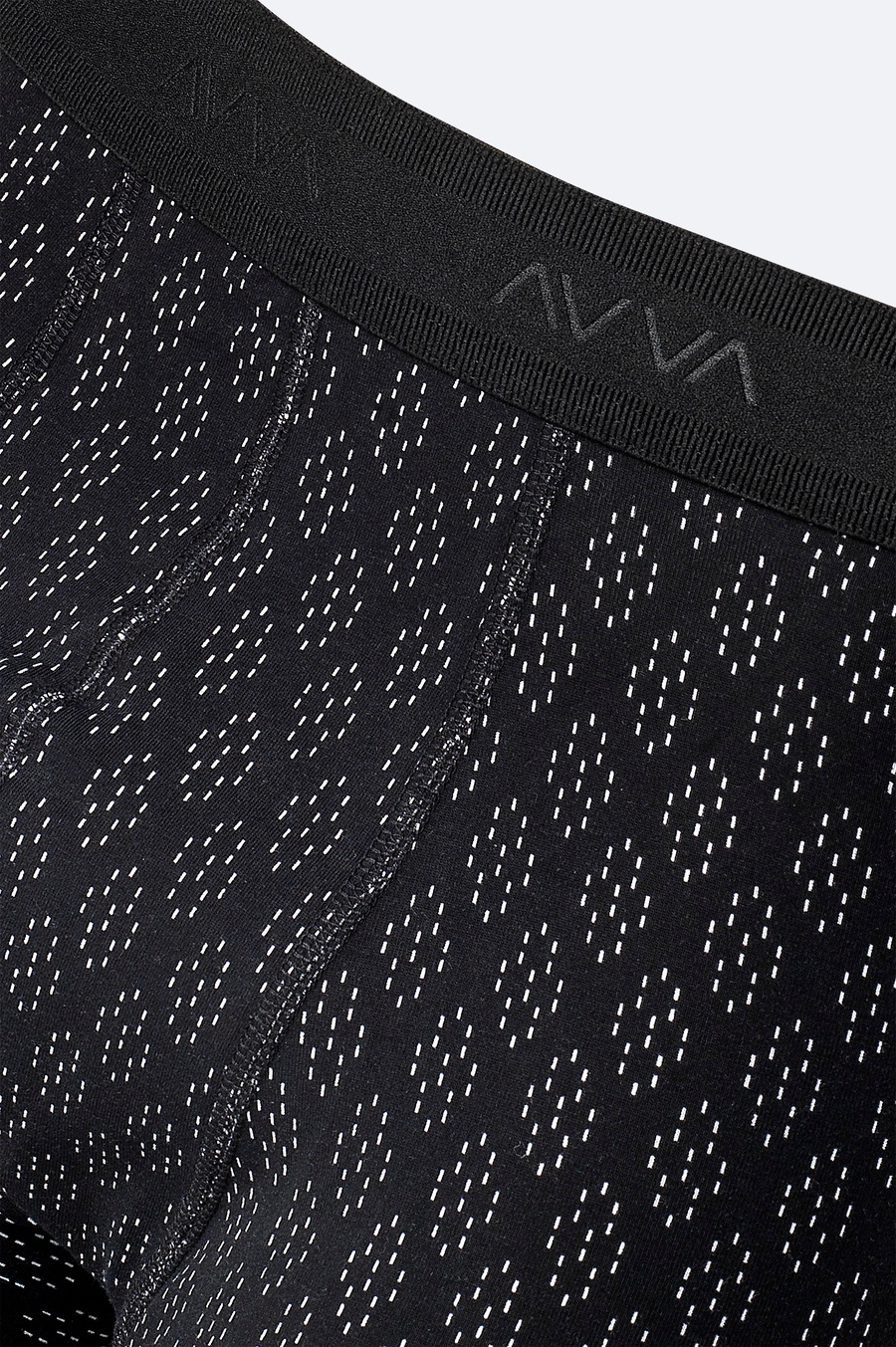Black Patterned Single Boxer Short