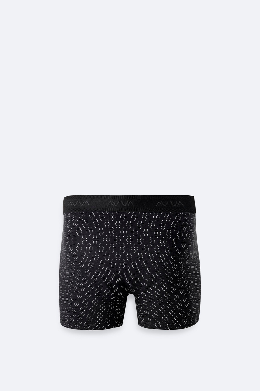 Black Patterned Single Boxer Short