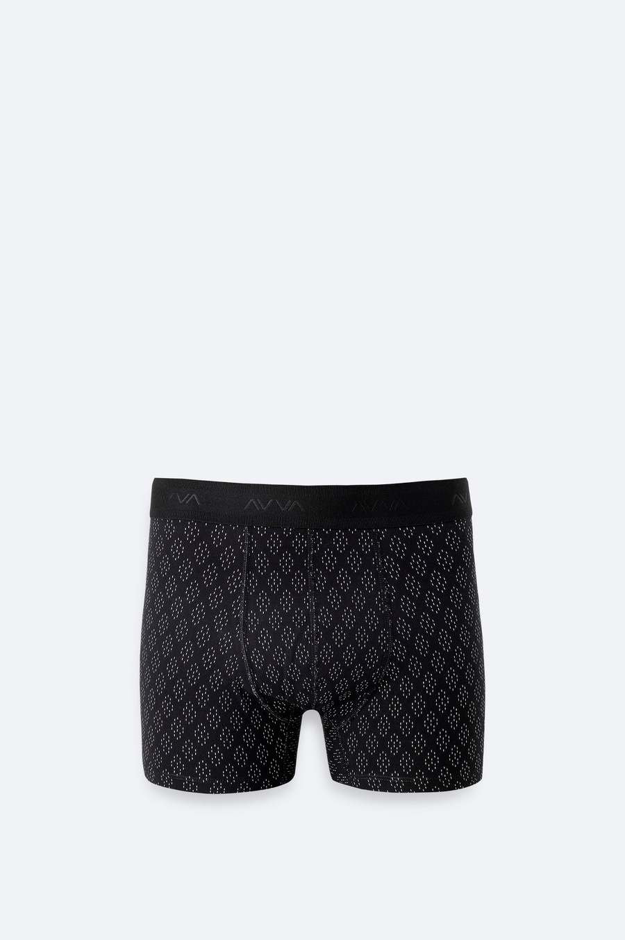 Black Patterned Single Boxer Short