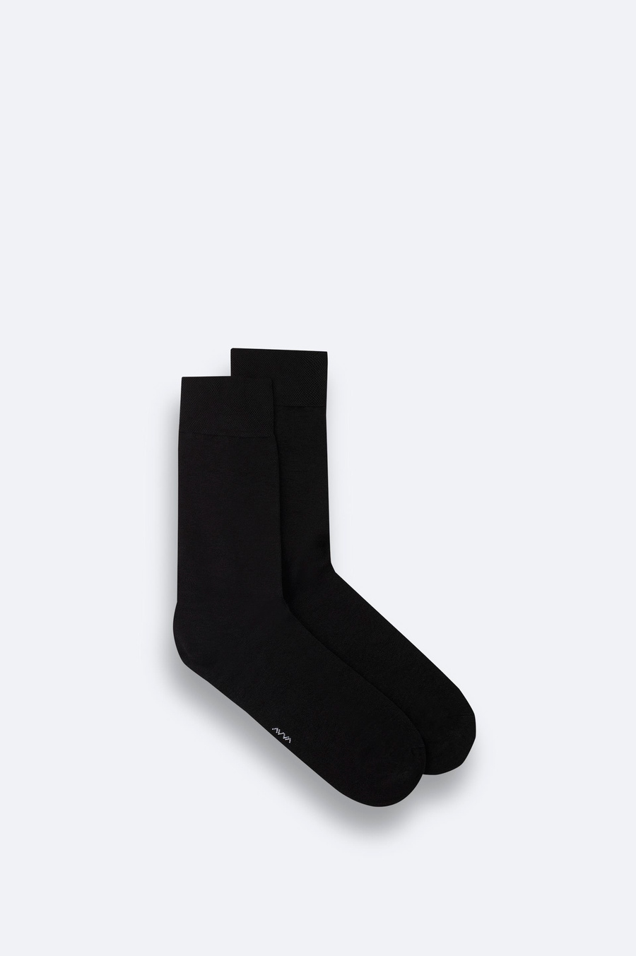 Black Plain Bamboo Low‑Cut Socks