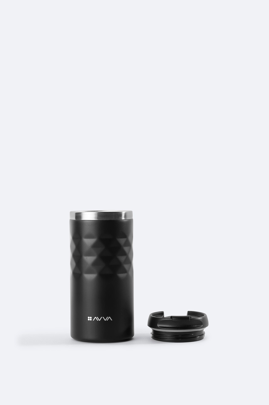 Siyah Paslanmaz %100 Çelik Termos 300 ML