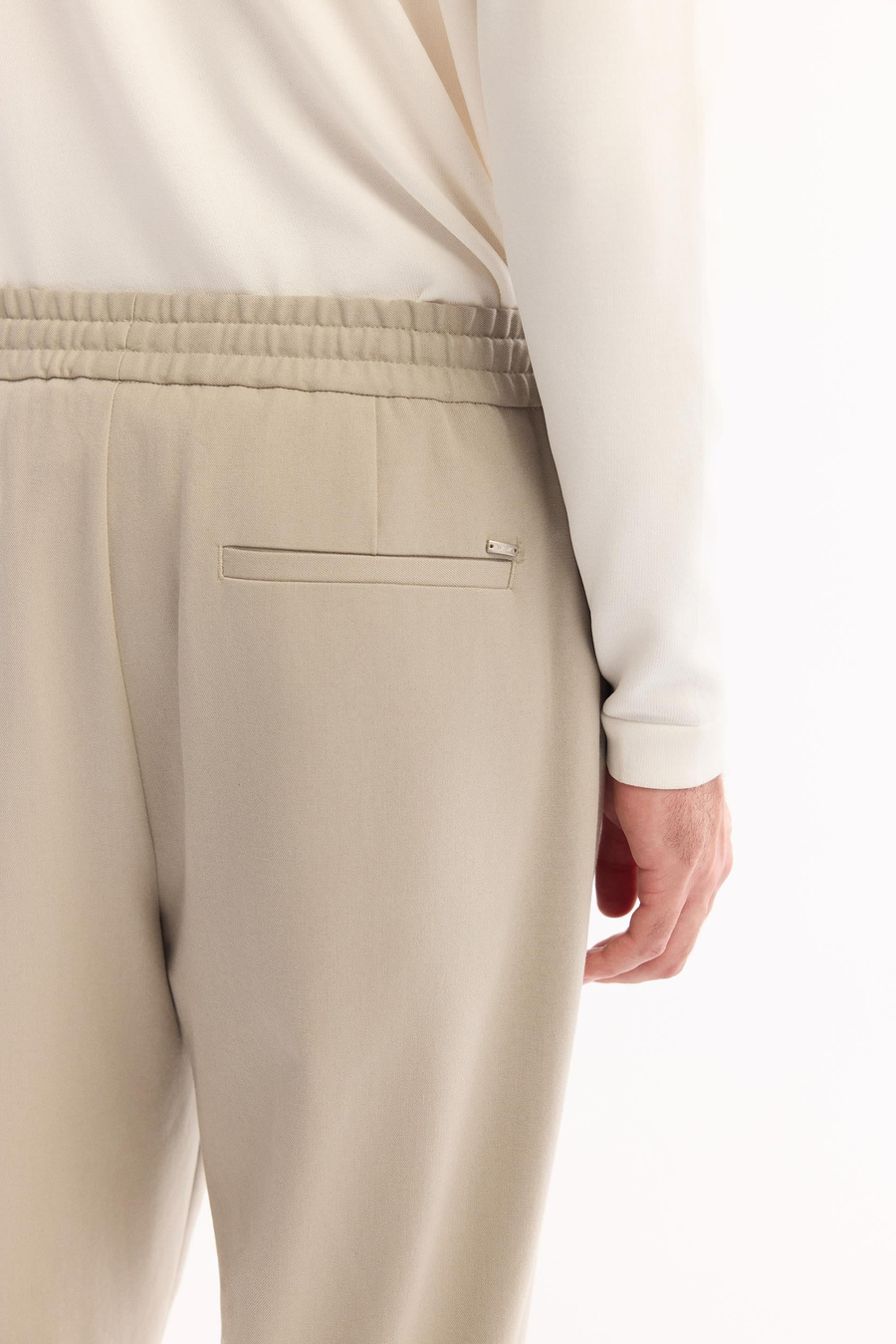 Taş Beli Lastikli Bağcıklı Kolay Ütülenen Jogger Pantolon