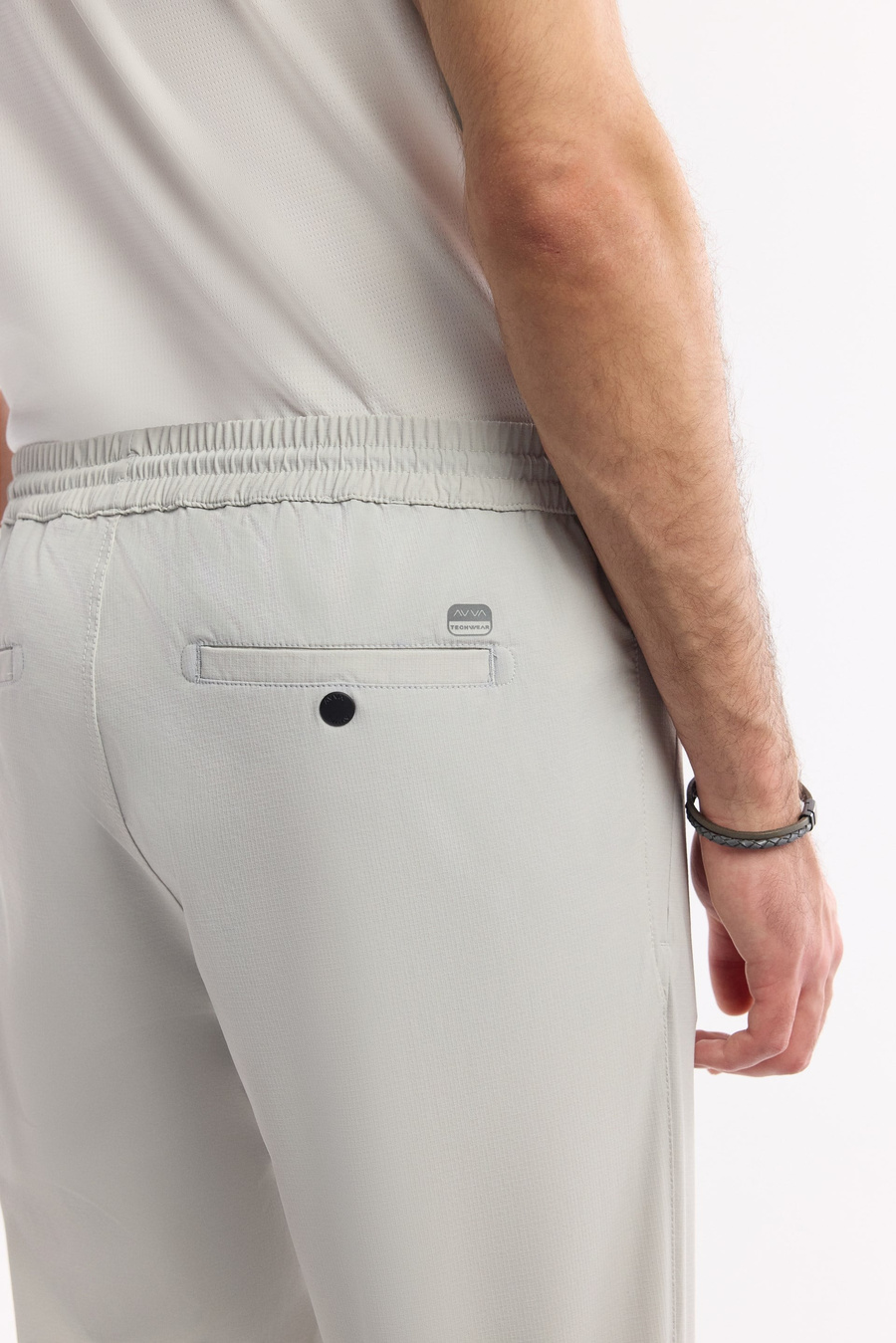 Taş Beli Lastikli Bağcıklı Pileli Pantolon