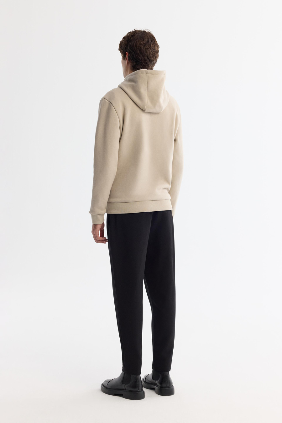 Taş Kapüşonlu 3 İplik Şardonlu Sweatshirt
