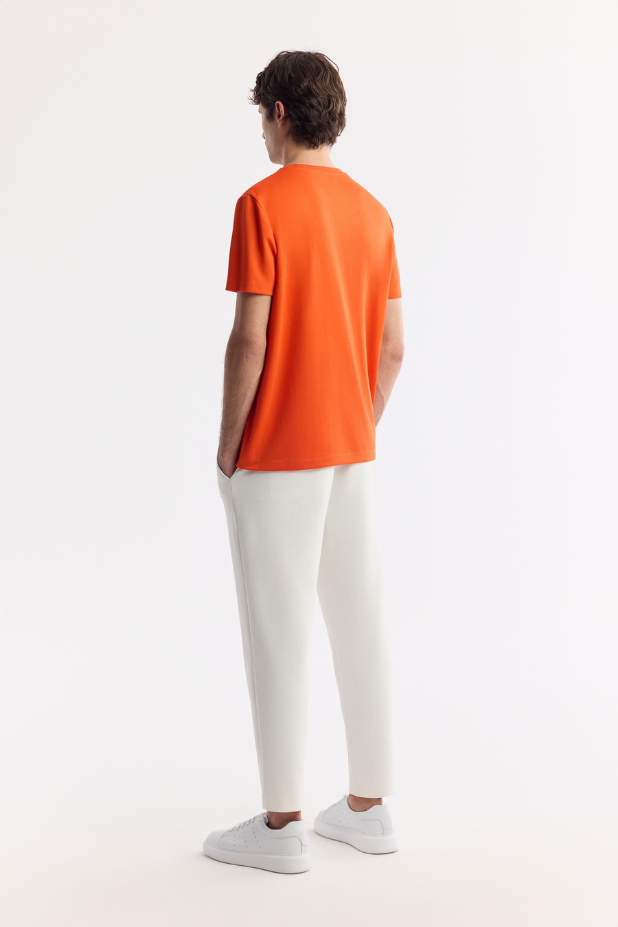 Orange Round Neck T-Shirt