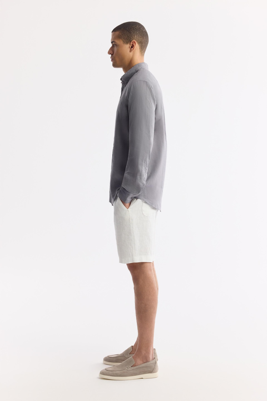 Anthracite Linen Shirt
