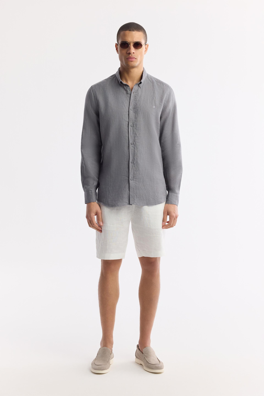 Anthracite Linen Shirt