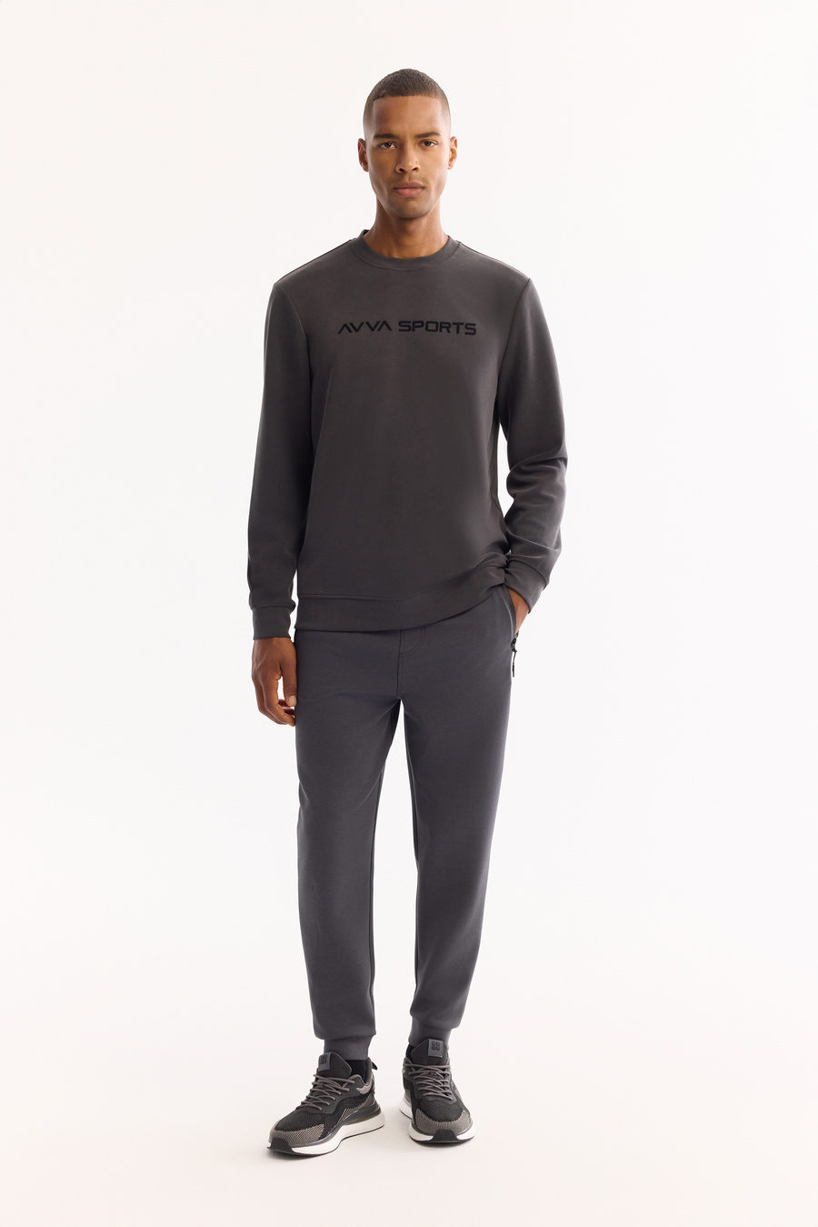 Anthracite Interlock Joggers