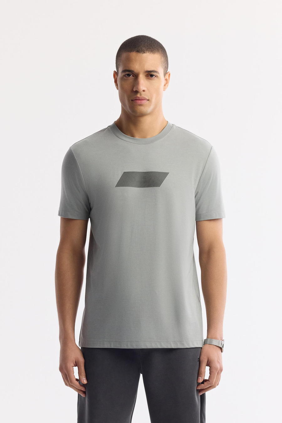 5B〜7B Antrasit Beli Lastikli Bağcıklı Yandan Cepli Flexi Baskı Detaylı