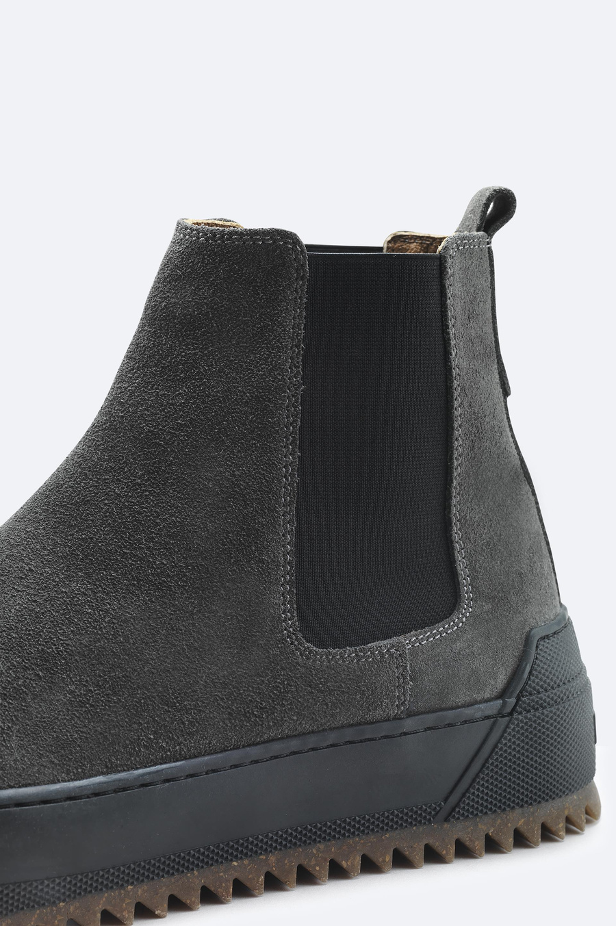 Antrasit Deri Süet Bot