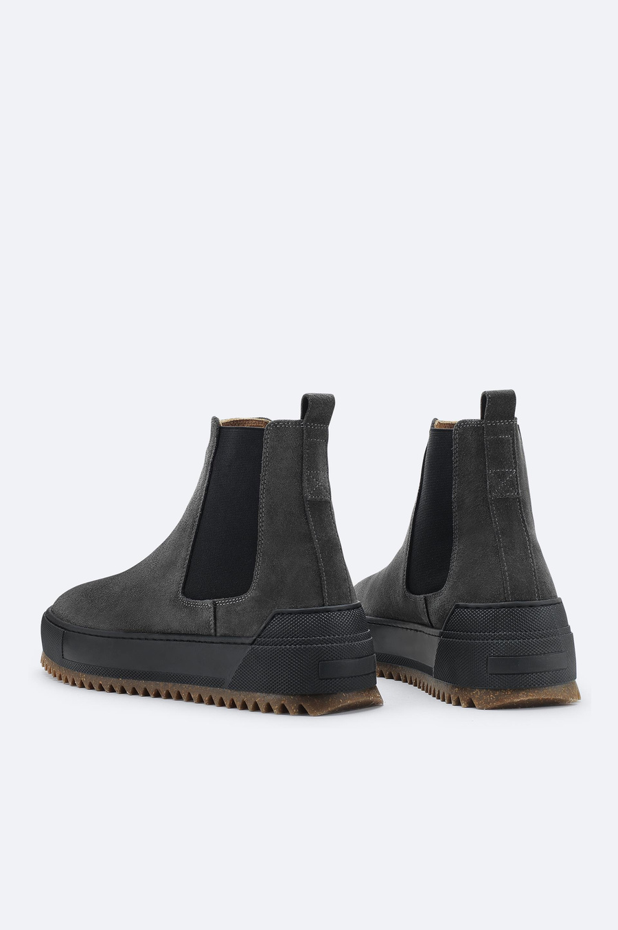 Antrasit Deri Süet Bot