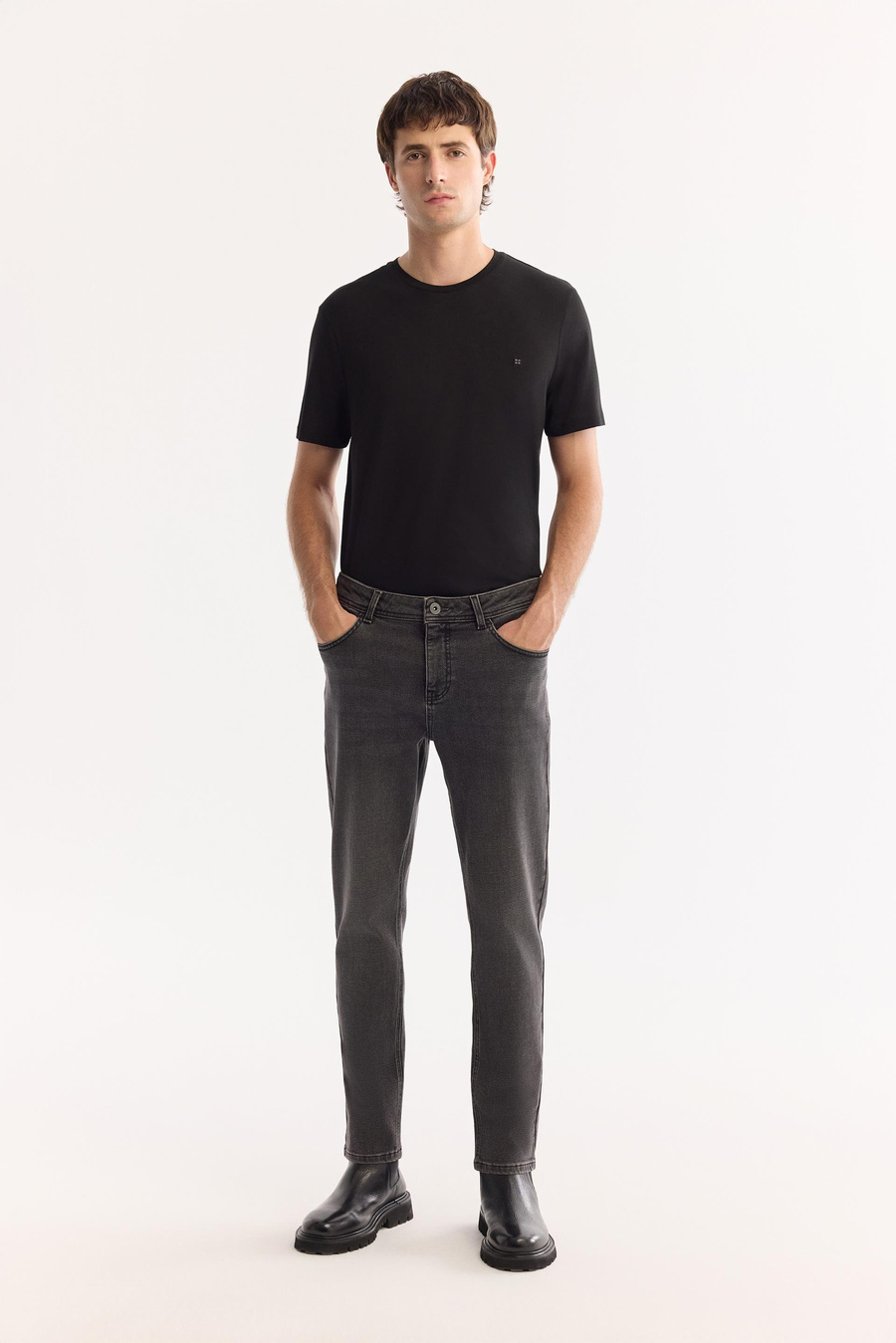 Antrasit Eskitme Yıkmalıı Overdy Jean Pantolon