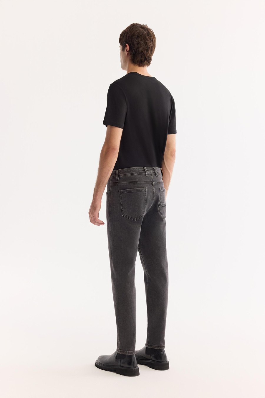 Antrasit Eskitme Yıkmalıı Overdy Jean Pantolon