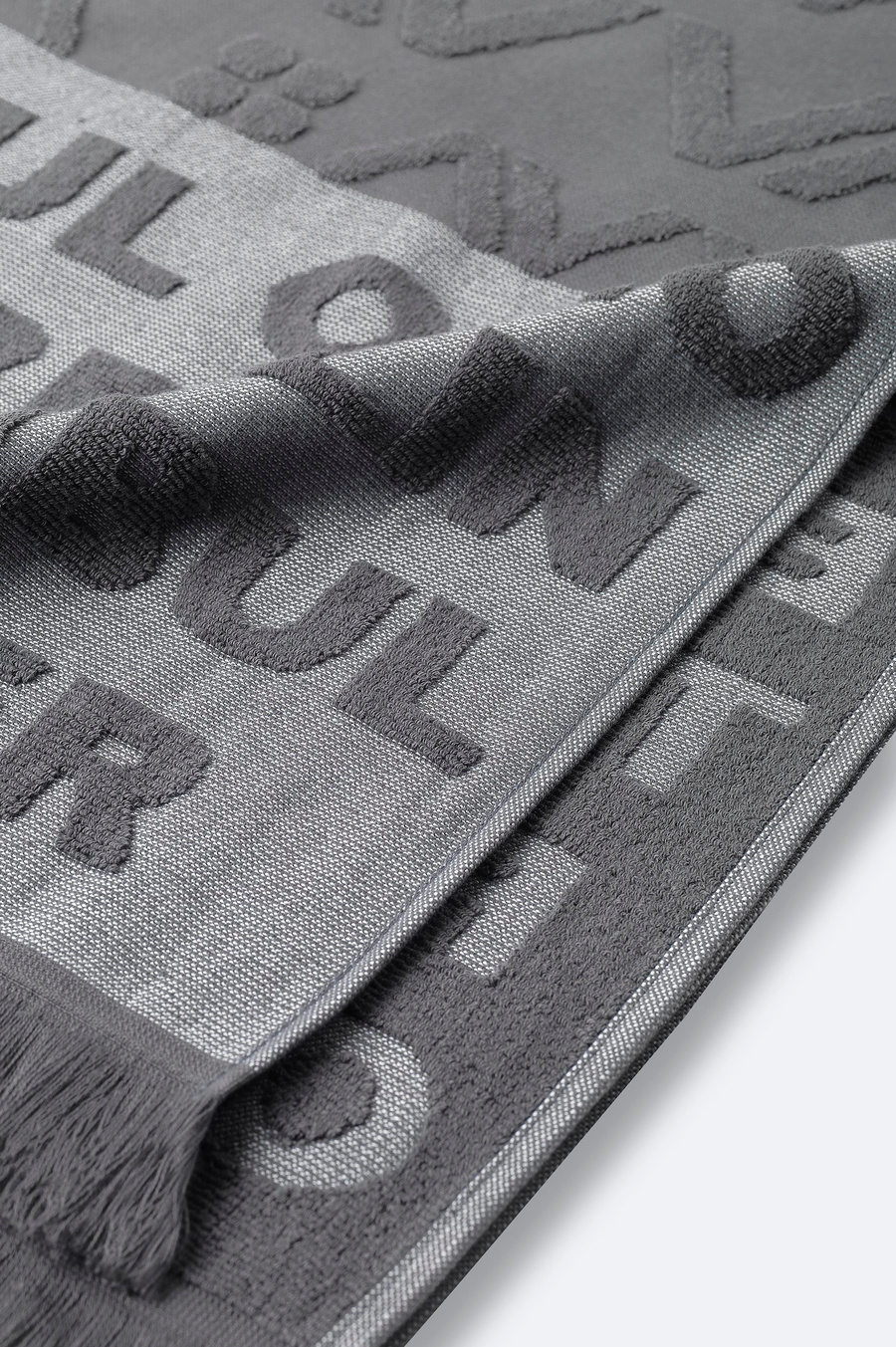 Antrasit Jakar Şehir Yazılı Havlu