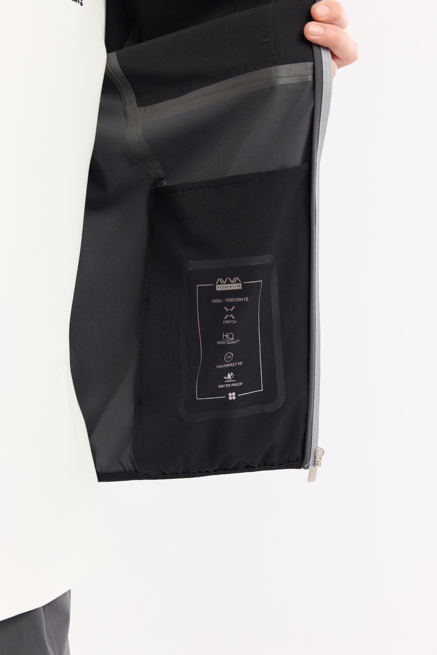 Antrasit Yaka İçin Kapüşonlu Femuarlı Dik Yaka Mont