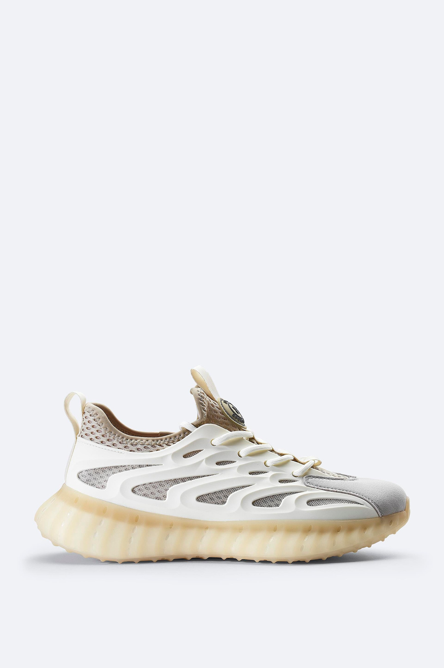 Bej Esnek Taban Sneaker