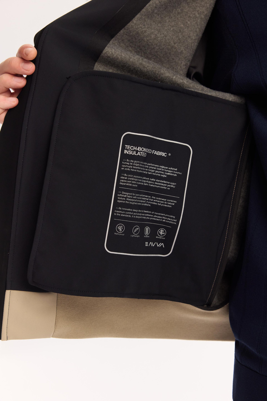 Bej Softshell Ribana Detaylı İnce Mont