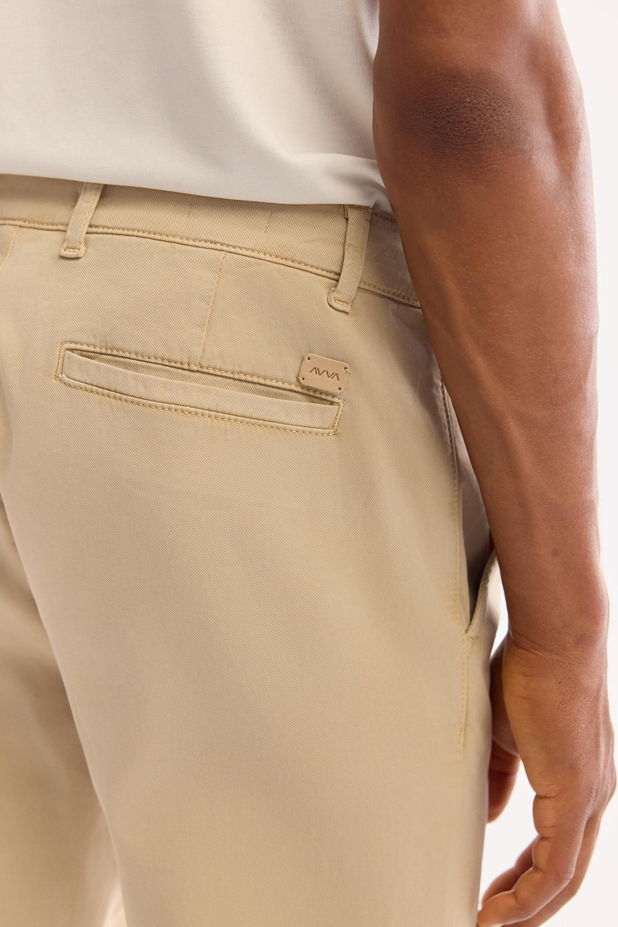 Bej Yumuşak Tuşeli Comfort Slim Fit Chino Pantolon