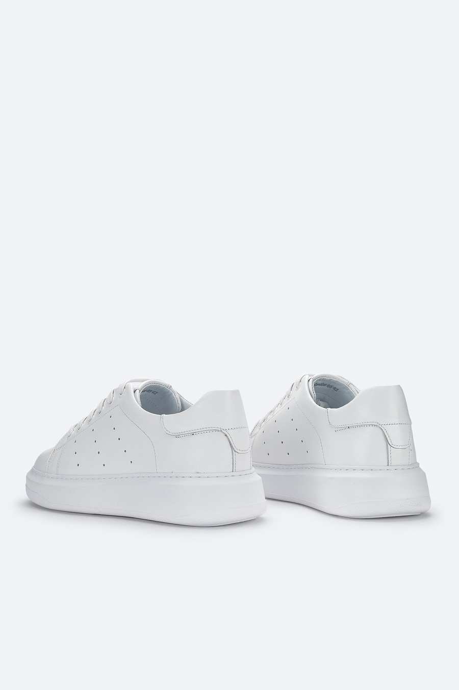 White Leather Casual Shoes