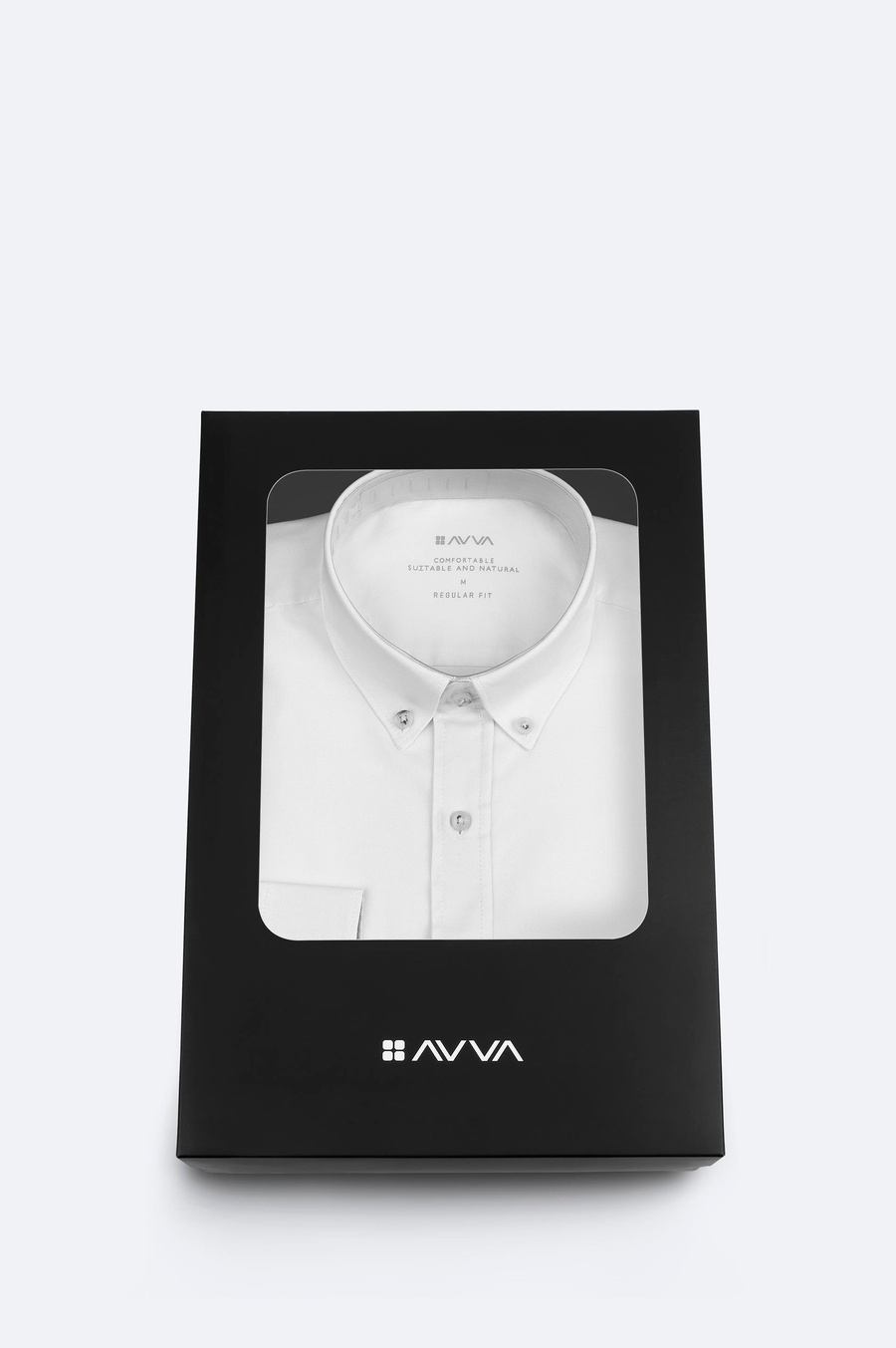 Beyaz Düğmeli Yaka %100 Pamuk Oxford Basic Gömlek